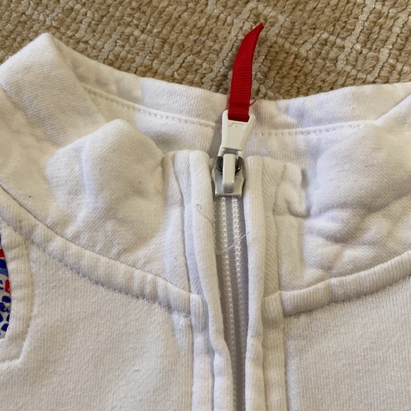 SOLD July 4 🇺🇸Vineyard Vines girl Shep shirt white w/ red white blue  XL 16 - Picture 5 of 10